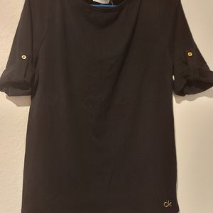 Women's Calvin Klein black blouse. Size Medium